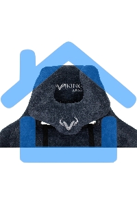 Кресло игровое Бюрократ VIKING KNIGHT LT27 FABRIC синий крестовина металл/пластик