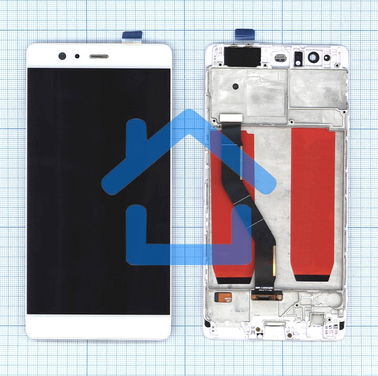 Дисплей для Huawei P9 Plus TFT, белый