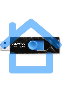 Флешка USB ADATA UV320 (AUV320-32G-RBKBL), 32 Gb, USB 3.2 Gen 1, R/W 100/30, черный/голубой