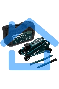 Домкрат гидравлический подкатной Сибртех 2,5 т, 148-387 мм, в пласт. кейсе