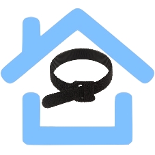 Хомут–липучка многоразовый 230х13 мм, черный (упак. 12 шт.) Rexant