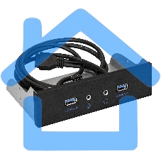 Планка USB на переднюю панель ExeGate EX289291RUS U5H-627, 5,25