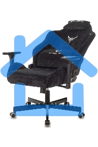 Кресло игровое Бюрократ Knight N1 Fabric черный Light-20, с подголов. крестовина металл