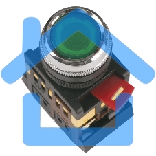 Кнопка ABLF-22 зеленый d22мм неон/240В 1з+1р IEK