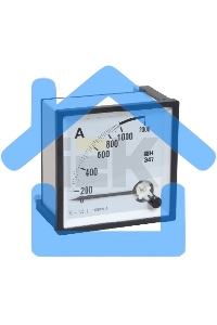 Амперметр Э47 72х72мм 600/5А кл. точн. 1.5 ИЭК IPA10-6-0600-E
