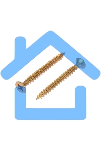 Саморез универсальный KRANZ 3х30, желтый цинк, пакет (20шт.)