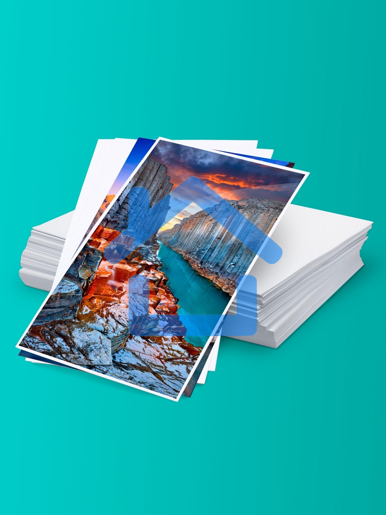 Фотобумага S'OK самоклеящаяся без вырубки, матовая, А4, плотность 120г/м2, 50 листов SA4120050M-S