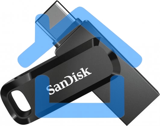 Флешка USB R/W Sandisk 128Gb Ultra Dual Drive Go SDDDC3-128G-G46 USB3.1 черный