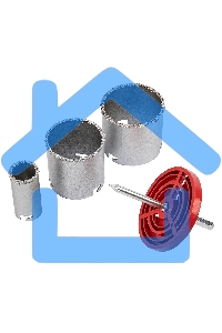 Набор коронок Matrix по керамической плитке, 33-67-73 мм, 6-гранный хвостовик