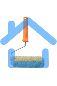 Валик Фасадные работы,180мм,ворс 18мм,D 36мм,D ручки - 6 мм,полиакрил,полиэстер Сибртех