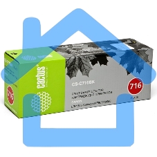 Картридж лазерный Cactus CS-C716BK черный (2300 стр.) для Canon i-Sensys MF8030/MF8030cn/MF8050/LBP 5050