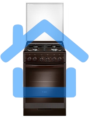 Плита газовая Gefest 5300-02 0047 коричневый, конфорок 4 газовых, духовка 52 л, 50 см x 85 см x 58.5 см