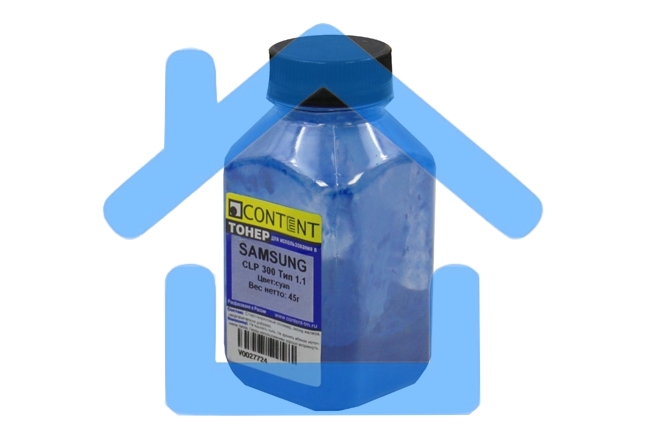 Тонер Samsung CLP 300 (Content) Тип 1.1, C, 45 г, банка