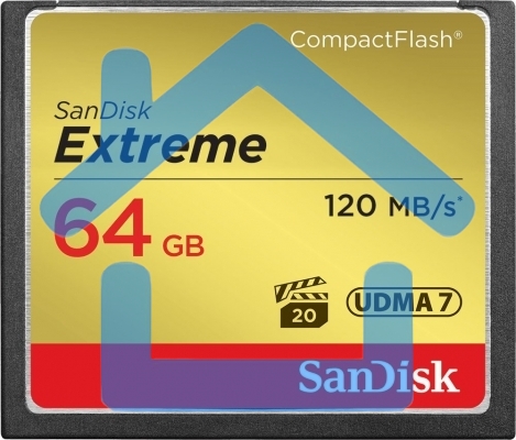 Флеш карта CF 64Gb SanDisk Extreme 120Mb/s