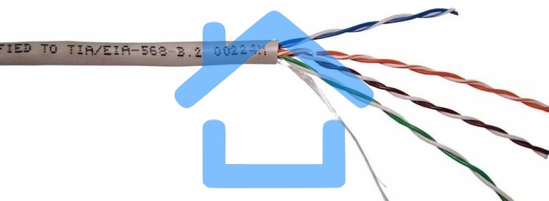 Кабель информационный Lanmaster TWT-5EUTP2-LSZH кат.5е U/UTP не экранированный 2X2X24AWG LSZH внутренний 305м белый	