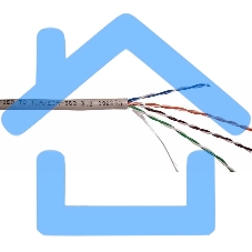 Кабель информационный Lanmaster TWT-5EUTP2-LSZH кат.5е U/UTP не экранированный 2X2X24AWG LSZH внутренний 305м белый	