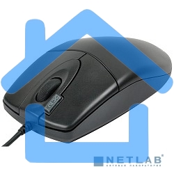 Мышь проводная A4Tech OP-620D черный, 1000 dpi, USB, кнопки - 4