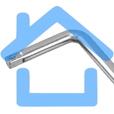 Вороток Г-образный Denzel 375*100 мм, квадрат 1/2