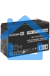 Батарея ExeGate EP129858RUS DTM 1207/EXG1270 (12V 7Ah) клеммы F2