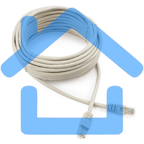 Патч-корд UTP Cablexpert PP6U-10M кат.6, 10м, литой, многожильный, серый