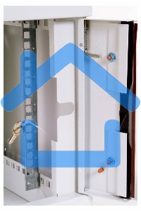 Шкаф настенный ЦМО ШРН-12.650 12U 600x650мм пер.дв.стекл несъемные бок.пан. 50кг серый