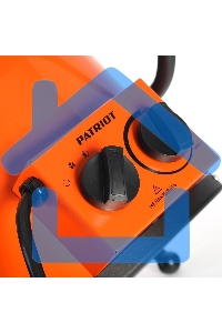 Электрокалорифер PATRIOT PT-R 5 633307265 (Мощность по ступеням 3.0/4.5 кВт, поток воздуха 420м3/час, вес 7кг)