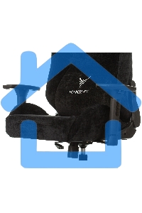 Кресло игровое Бюрократ Knight N1 Fabric черный Light-20, с подголов. крестовина металл