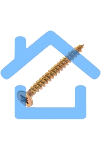 Саморез универсальный KRANZ 3х30, желтый цинк, пакет (20шт.)