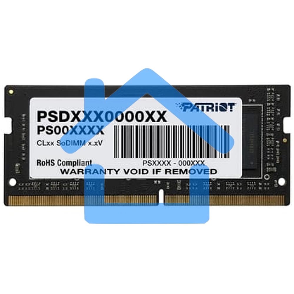 Оперативная память Patriot Signature, DDR4, 16Gb (1x16 Gb), 3200 MHz, CL22, SO-DIMM