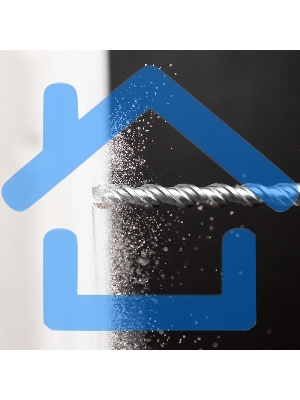 Бур по бетону Denzel двойная спираль, Cobalt W-tip, 16x260 мм, SDS PLUS