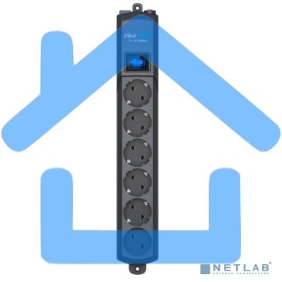 Сетевой фильтр Surge protector Pilot S Max (5 euros + 1GP), 15A/3.5kVA, automatic, 1.8 m, graphite