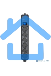 Сетевой фильтр Surge protector Pilot S Max (5 euros + 1GP), 15A/3.5kVA, automatic, 1.8 m, graphite