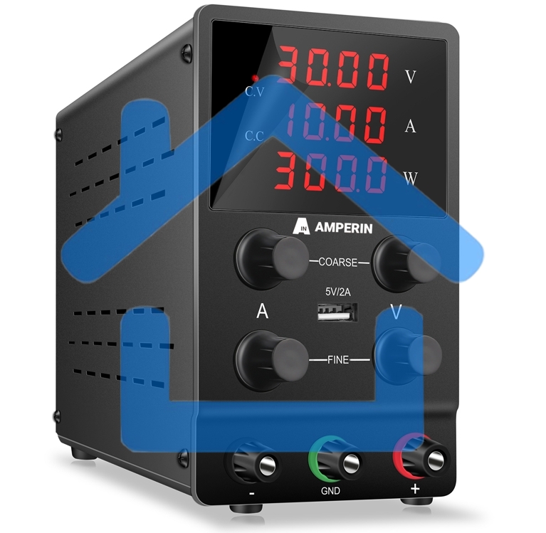 Лабораторный блок питания Amperin AI-W605 60V, 5A, 0,3 кВт