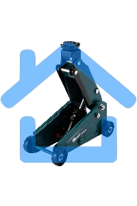 Домкрат гидравлический подкатной Сибртех 2,5 т, 148-387 мм, в пласт. кейсе