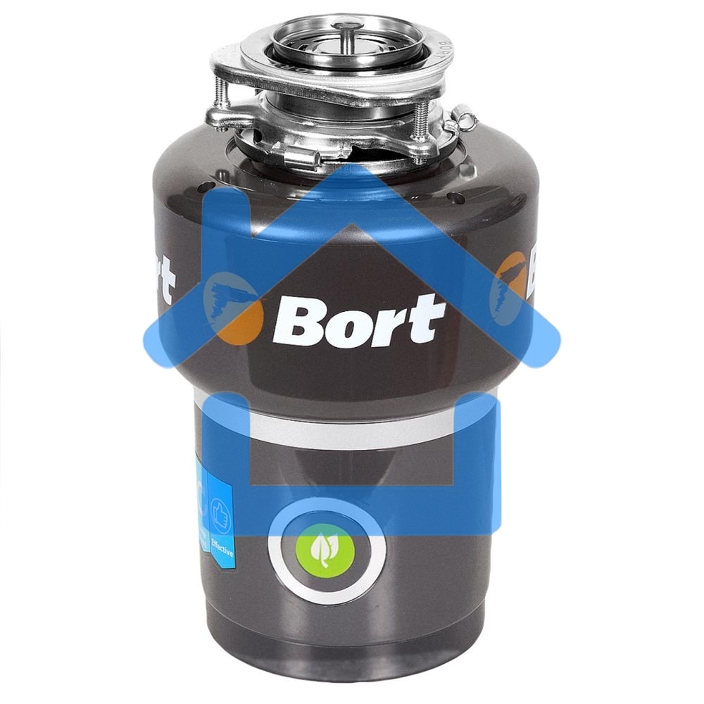 Измельчитель пищевых отходов Bort TITAN 5000 560 Вт; 5,2 кг/мин; 3200 об/мин; 1400 мл; нержавеющая сталь; набор аксессуаров 4 шт [91275783]