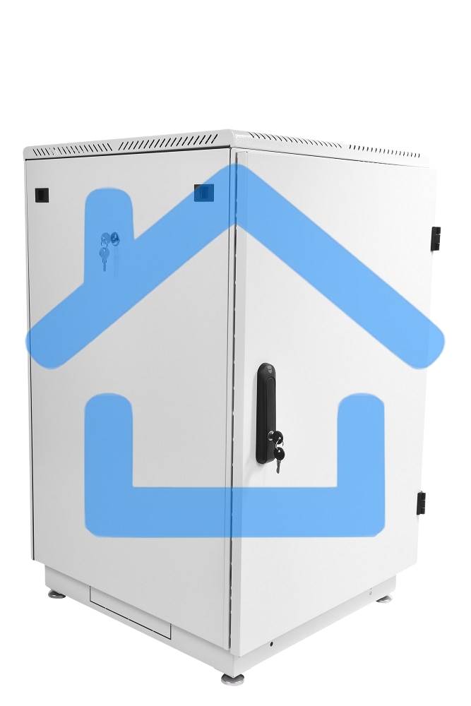 Шкаф телекоммуникационный напольный 18U (600x600) дверь металл (2 места), ШТК-М-18.6.6-3ААА