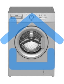 Стиральная машина Beko WRE 65P1 BSS серебристый, загрузка фронтальная 6 кг, 1000 об/мин., класс: А