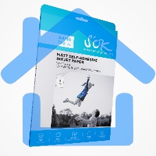 Фотобумага S'OK самоклеящаяся без вырубки, матовая, А4, плотность 120г/м2, 50 листов SA4120050M-S