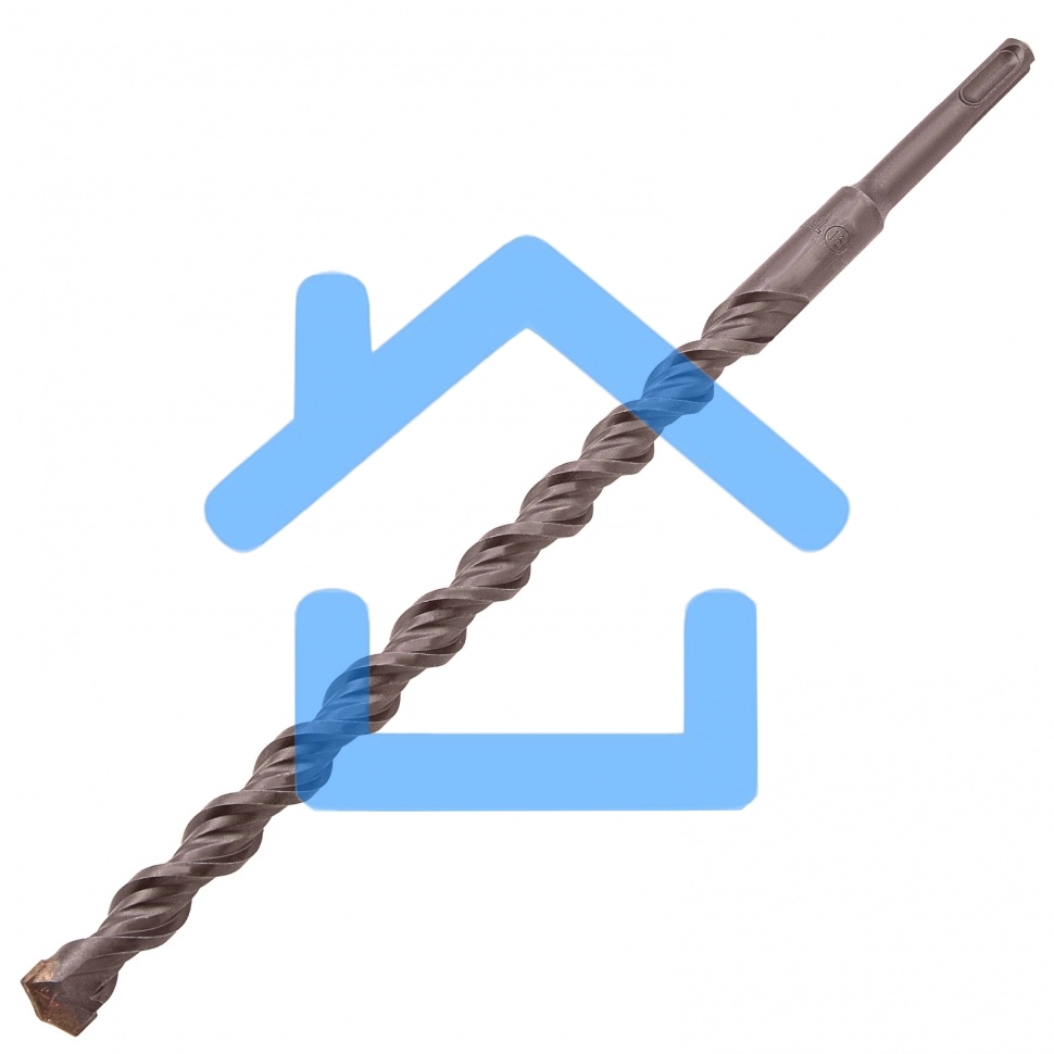 Бур по бетону Denzel двойная спираль, Cobalt W-tip, 16x310 мм, SDS PLUS