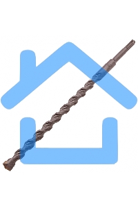 Бур по бетону Denzel двойная спираль, Cobalt W-tip, 16x310 мм, SDS PLUS