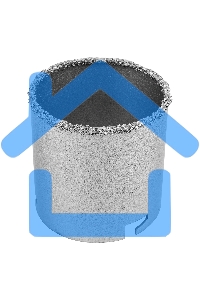 Набор коронок Matrix по керамической плитке, 33-67-73 мм, 6-гранный хвостовик