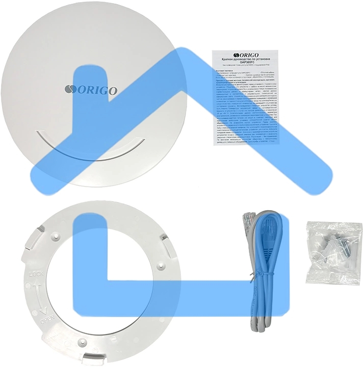 Точка доступа Origo OAP300FC (OAP300FC/A1A) N300 10/100BASE-TX белый