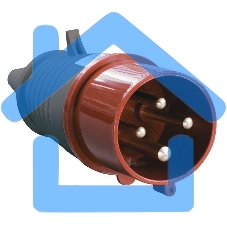 Вилка 024 3Р+РЕ 32А 380В IP44 ИЭК