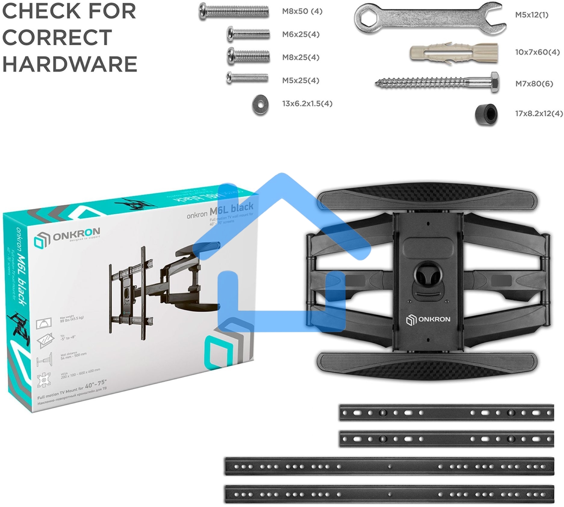 Кронштейн ONKRON M6L для телевизора 40