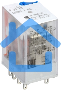 Реле интерфейсное ORM-1 4C 24В DC с LED и тест. кнопкой ONI ORM-1-4C-DC24V-L-B