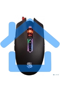 Мышь проводная A4Tech Bloody Q80 черный, 3200 dpi, USB, кнопки - 8