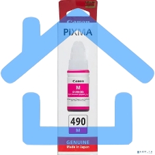 Чернила Canon GI-490M 0665C001 пурпурный для Canon Pixma G1400/2400/3400 (70мл)