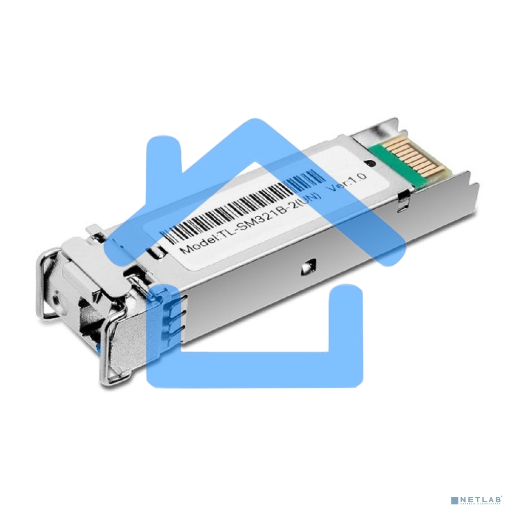 Модуль TP-Link SFP 1000Base-BX WDM Bi-Directional SFP module, TX: 1310 nm and RX: 1550 nm, 1 LC Simplex port, up to 2 km transmission distance in 9/125 μm SMF (Single-Mode Fiber), Supports Digital Diagnostic Monitoring (DDM).