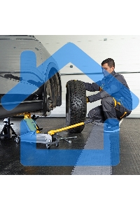 Домкрат гидравлический подкатной Denzel, 2 т, 135-385 мм 51230