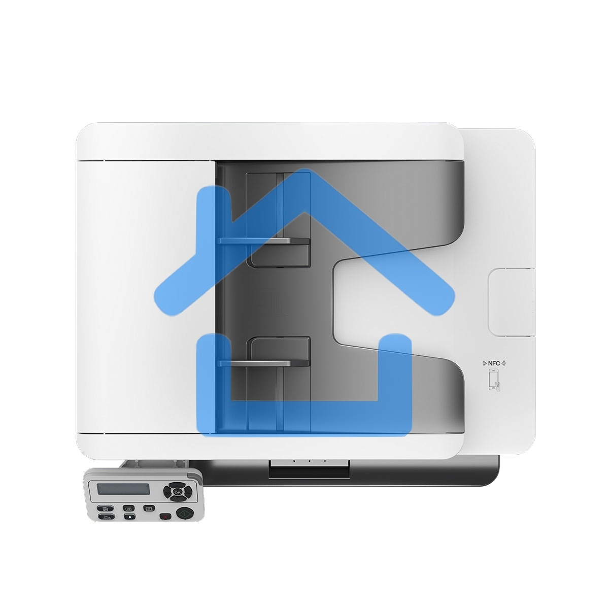 МФУ лазерное Pantum BM5100ADN, A4, ч/б, печ. до 40 стр/мин., скан. до 24 стр/мин., 1200 x 1200 dpi, USB, RJ-45